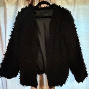 Miss London Black Teddy Jacket
